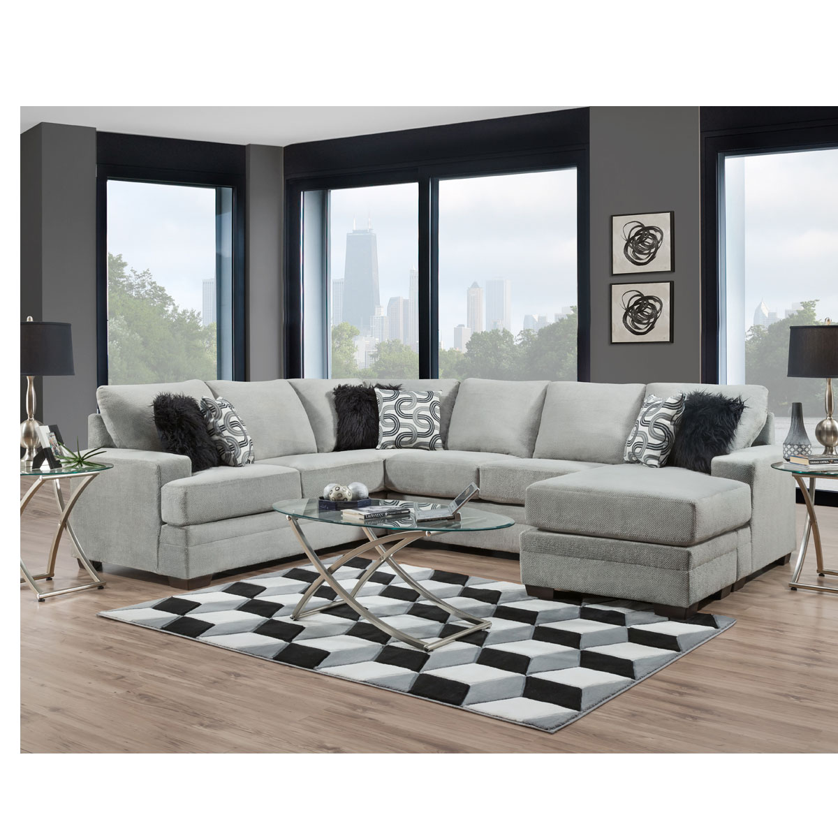 COOPER PLATINUM LIVING ROOM SECTIONAL | Cook Brothers