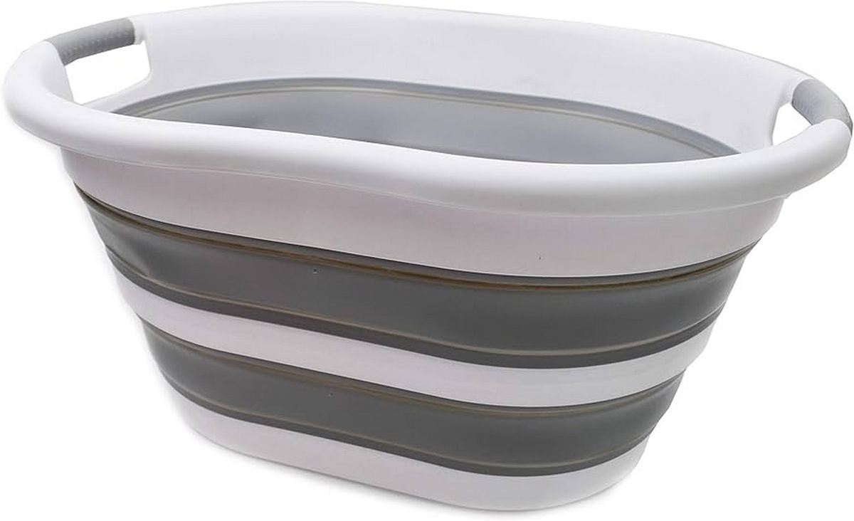 40LT COLLAPSIBLE OVAL LAUNDRY BASKET - cookbrothers.com