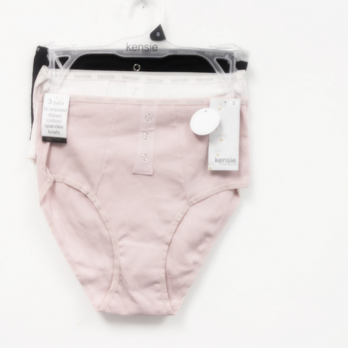 3PK KENSIE HI-WAISTED RIBBED COTTON BRIE - cookbrothers.com